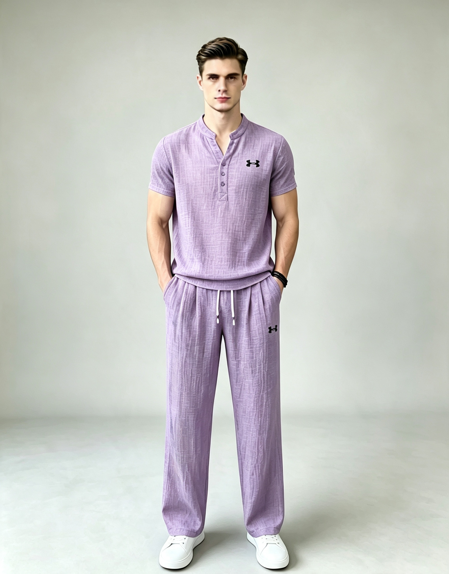 Men’s Summer Linen Matching Set
