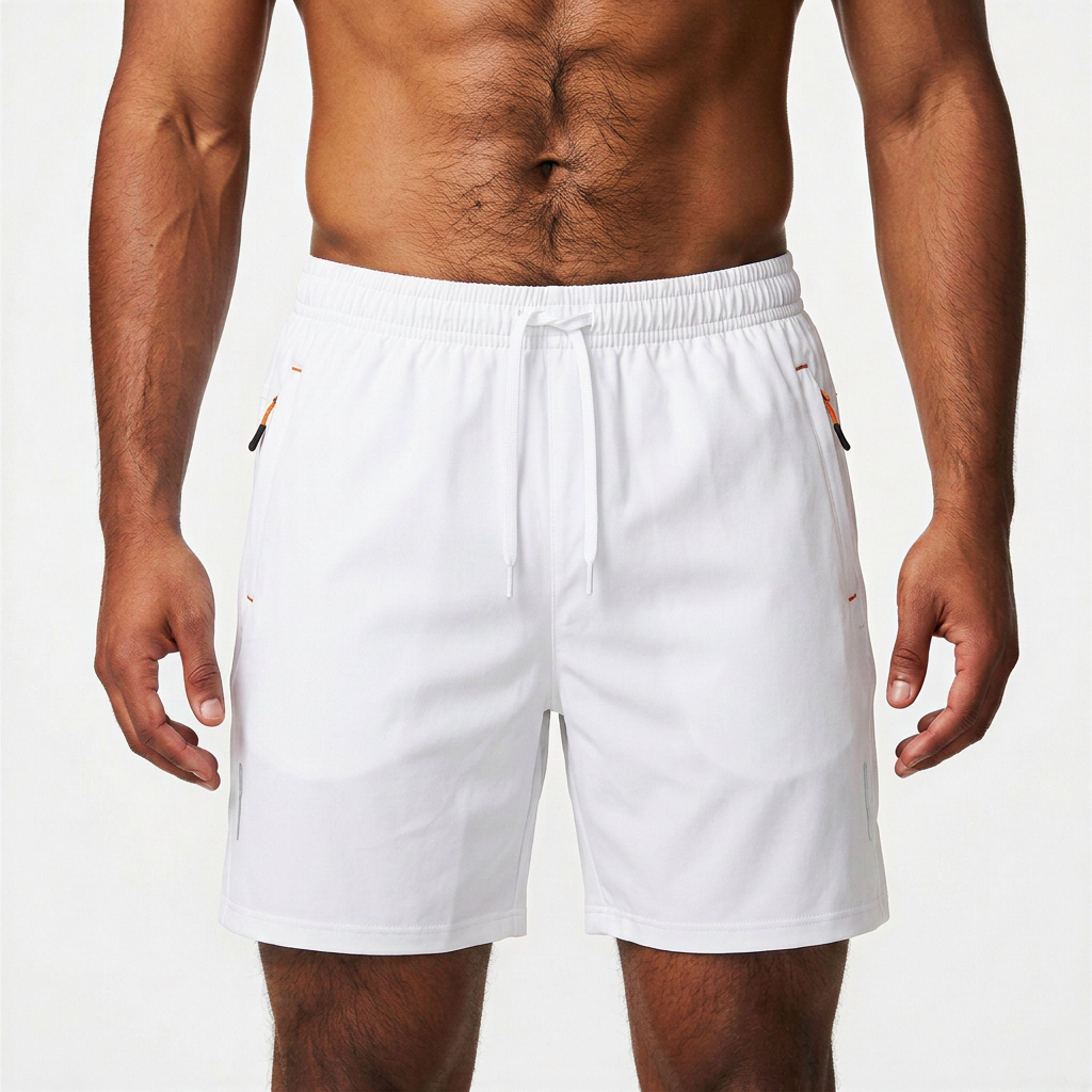 Men’s Performance Shorts with Zippered Pockets 7"