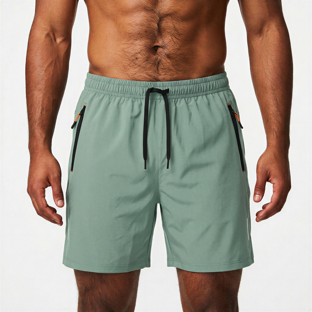 Men’s Performance Shorts with Zippered Pockets 7"